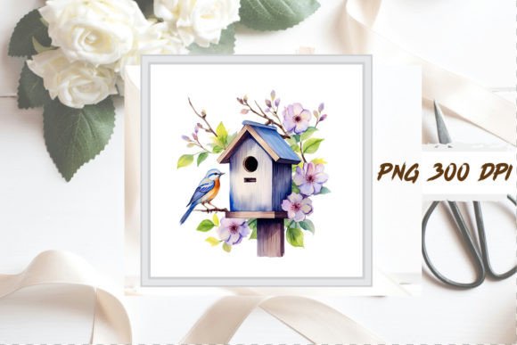 Download Watercolor Birdhouse Clipart Bundle - Premium Resources