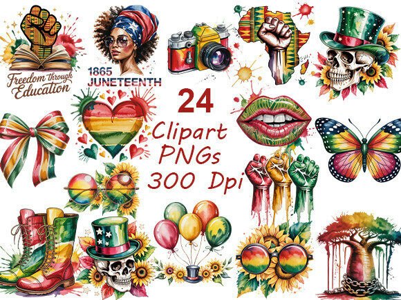 Download Afrocentric Juneteenth Clipart PNGBundle - Afrocentric Collection
