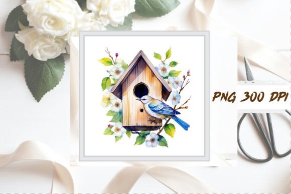 Download Watercolor Birdhouse Clipart Bundle - Premium Resources